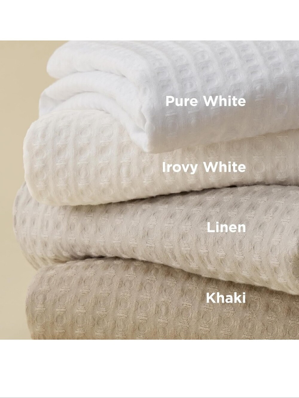 Bedsure Waffle Weave Duvet Cover Queen- Luxury, Soft & Breathable 3 Piece Set - Picture 5 of 11